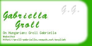 gabriella groll business card